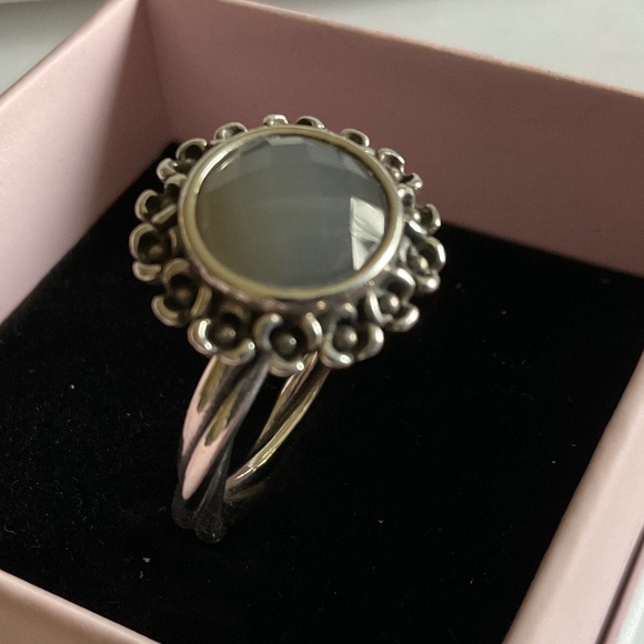 Pandora Silver and Black Ring - Picture 4 of 8